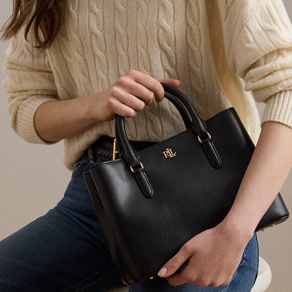 SALE! ✅ Lauren Ralph Lauren LRL Small MARCH Leather Satchel⭐ NWT +Dust Bag - Picture 11 of 17